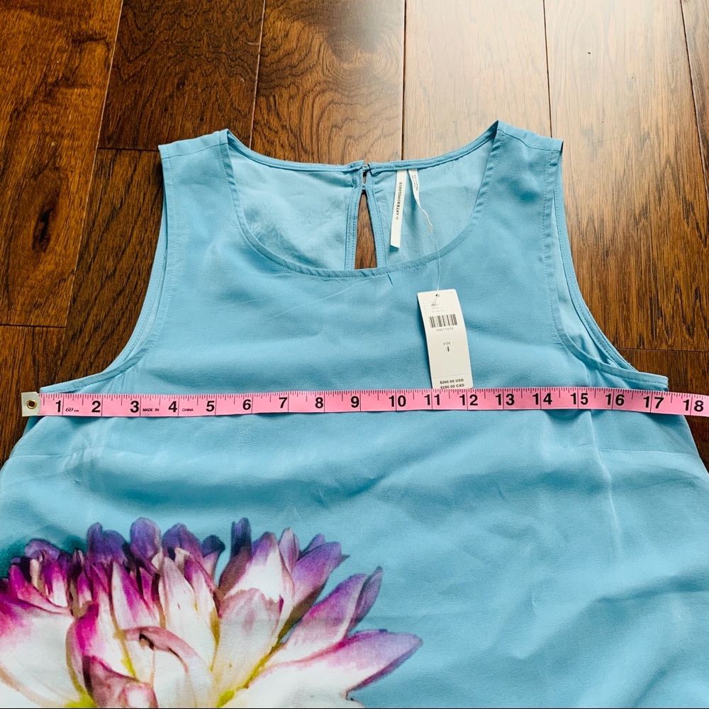 NWT Anthropologie Photorealistic silk dress - Picture 8 of 9